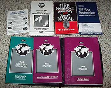 1997 Ford Ranger Owner's Manual Set 1997 Ford Ranger Owner's Manual Set