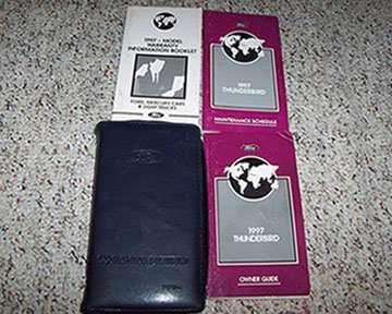 1997 Ford Thunderbird Owner's Manual Set 1997 Ford Thunderbird Owner's Manual Set