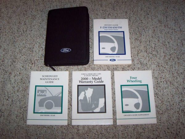 2000 Ford F-250 Super Duty Truck Owner's Manual Set