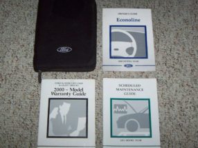 2000 Ford Econoline E-150, E-250, E-350 & E-450 Owner's Manual Set
