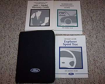 2001 Ford Explorer Sport Trac Owner's Manual Set