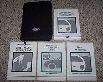 2001 Ford F-Super Duty Truck Owner's Manual Set 2001 Ford F-Super Duty Truck Owner's Manual Set
