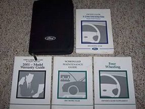 2001 Ford F-350 Super Duty Truck Owner's Manual Set