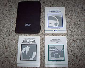 2002 Ford F-Super Duty Truck Owner's Manual Set