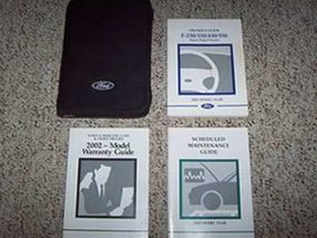 2002 Ford F-350 Super Duty Truck Owner's Operator Manual User Guide Set