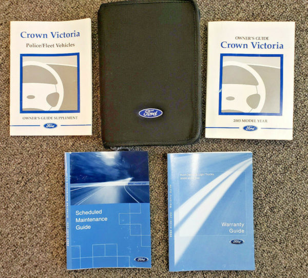 2003 Ford Crown Victoria Owner's Manual Set