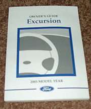 2003 Ford Excursion Owner's Manual