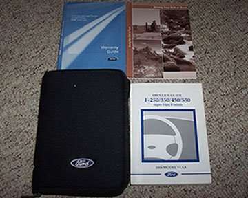 2004 Ford F-550 Super Duty Truck Owner's Manual Set