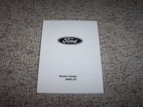 2005 Ford GT Owner's Manual