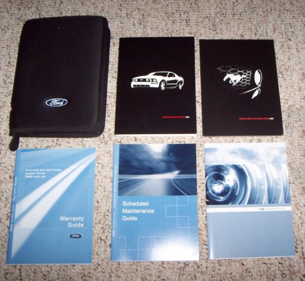2005 Ford Mustang Owner's Operator Manual User Guide Set