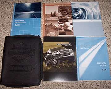 2007 Ford F-150 Truck Harley Davidson Edition Owner's Manual Set