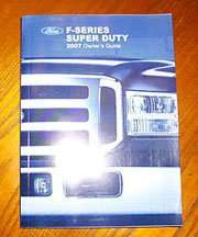 2007 Ford F-550 Super Duty Truck Owner's Manual
