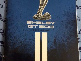 2011 Ford Mustang Shelby GT500 Owner Operator User Guide Manual Supplement