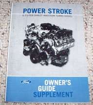 2012 Ford E-Series 6.7L Power Stroke Direct Injection Turbo Diesel Owner's Manual Supplement