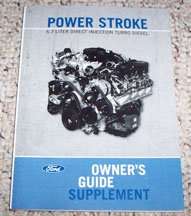 2012 Ford F-350 Super Duty 6.7L Power Stroke Direct Injection Turbo Diesel Owner Operator User Guide Manual Supplement