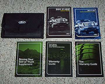 2011 Ford F-150 Truck Owner Operator User Guide Manual Set