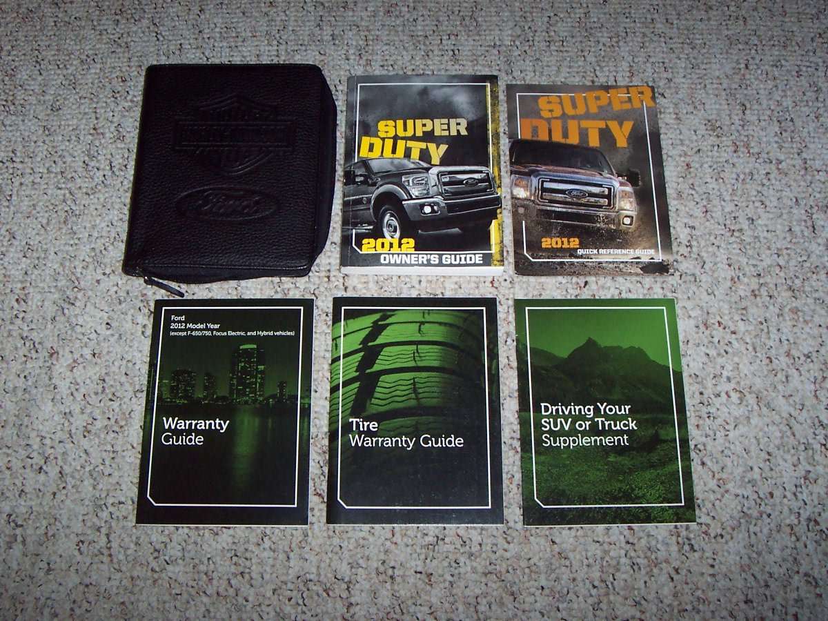 2012 Ford F-550 Super Duty Truck Harley Davidson Edition Owner's Manual Set 2012 Ford F-550 Super Duty Truck Harley Davidson Edition Owner's Manual Set