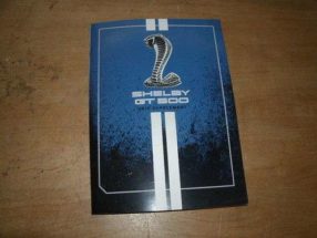 2012 Ford Mustang Shelby GT500 Owner's Manual Supplement