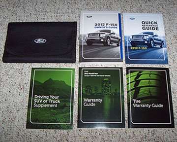 2012 Ford F-150 Truck Owner's Manual Set