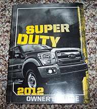 2012 Ford F-350 Super Duty Truck Owner's Manual