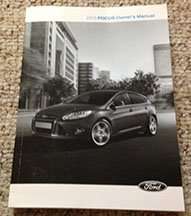 2013 Ford Focus Owner's Operator Manual User Guide