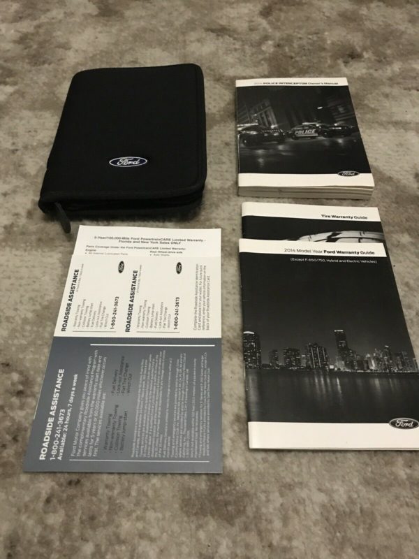 2014 Ford Taurus Police Interceptor Owner's Manual Set