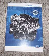 2014 Ford F-250 Super Duty Truck 6.7L Power Stroke Direct Injection Turbo Diesel Owner's Manual Supplement