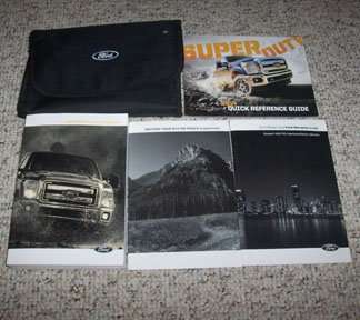 2014 Ford F-250 Super Duty Truck Owner's Operator Manual User Guide Set