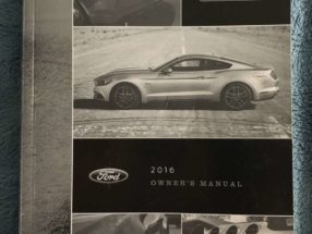 2016 Ford Mustang Owner's Operator Manual User Guide
