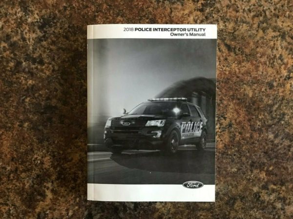 2018 Ford Explorer Police Interceptor Owner's Manual