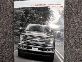 2019 Ford F-250 Truck Owner's Operator Manual User Guide