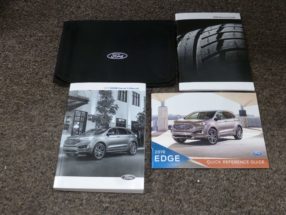 2019 Ford Edge Owner's Operator Manual User Guide Set