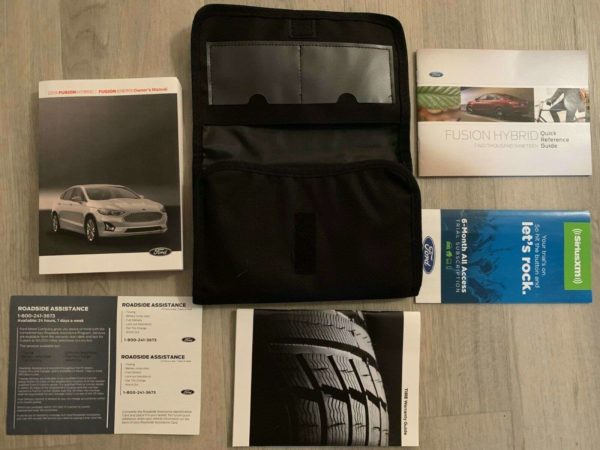 2019 Ford Fusion Hybird & Fusion Energi Owner's Manual Set