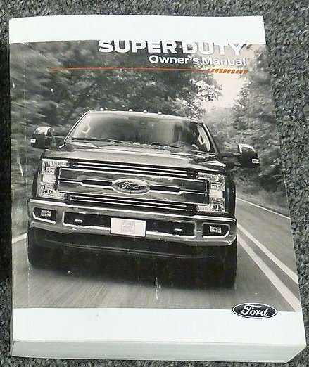 2018 Ford F-550 Truck Owner's Manual
