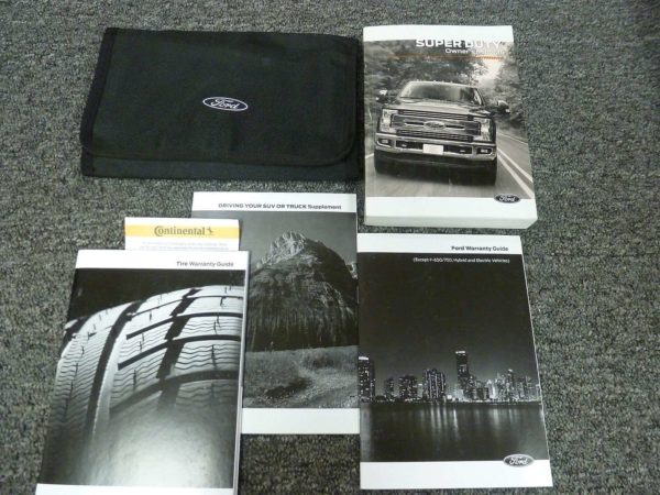 2018 Ford F-550 Truck Owner's Manual Set