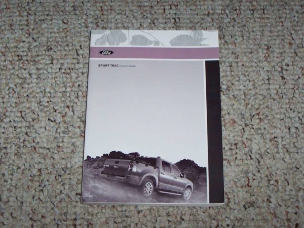 2010 Ford Explorer Sport Trac Owner Operator User Guide Manual