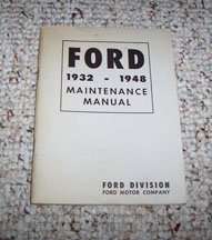 1946 Ford Super Deluxe Models Maintenance Manual