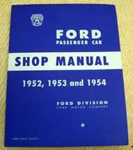 1952 Ford Customline Shop Service Repair Manual