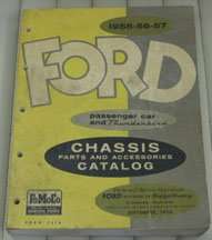1956 Ford Thunderbird Chassis & Accessories Parts Catalog