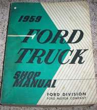 1959 Ford F-100 Truck Service Manual