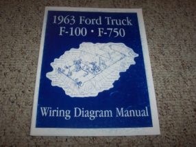 1963 Ford F-250 Truck Electrical Wiring Diagrams Manual