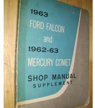 1963 Ford Falcon Service Manual Supplement