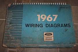 1967 Ford Mustang Large Format Electrical Wiring Diagrams Manual