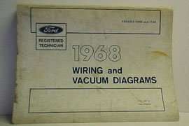 1968 Ford Mustang Large Format Electrical Wiring Diagrams Manual