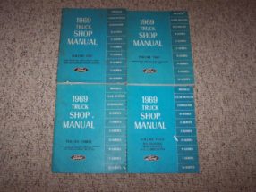 1969 Ford Truck F-100, F-250, F-350, Bronco, Econoline E-100, E200, E300 & Club Wagon Service Manual
