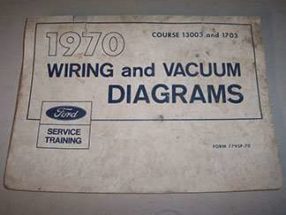 1970 Ford Bronco Large Format Electrical Wiring Diagrams Manual