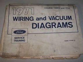 1971 Ford Maverick Large Format Electrical Wiring Diagrams Manual