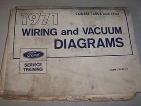 1971 Ford F-250 Truck Large Format Electrical Wiring Diagrams Manual