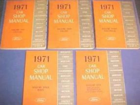 1971 Ford Mustang Shop Service Repair Manual