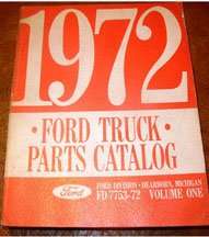 1972 Ford Medium & Heavy Duty Trucks Parts Catalog